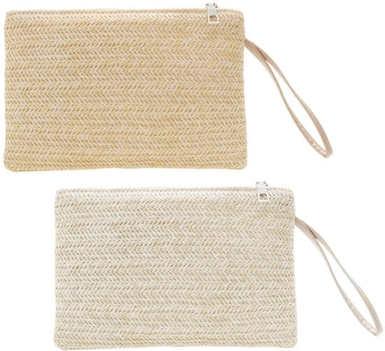Borsa da spiaggia 2 in 1 per donna e ragazza, 24*16*2 cm, 2 pezzi