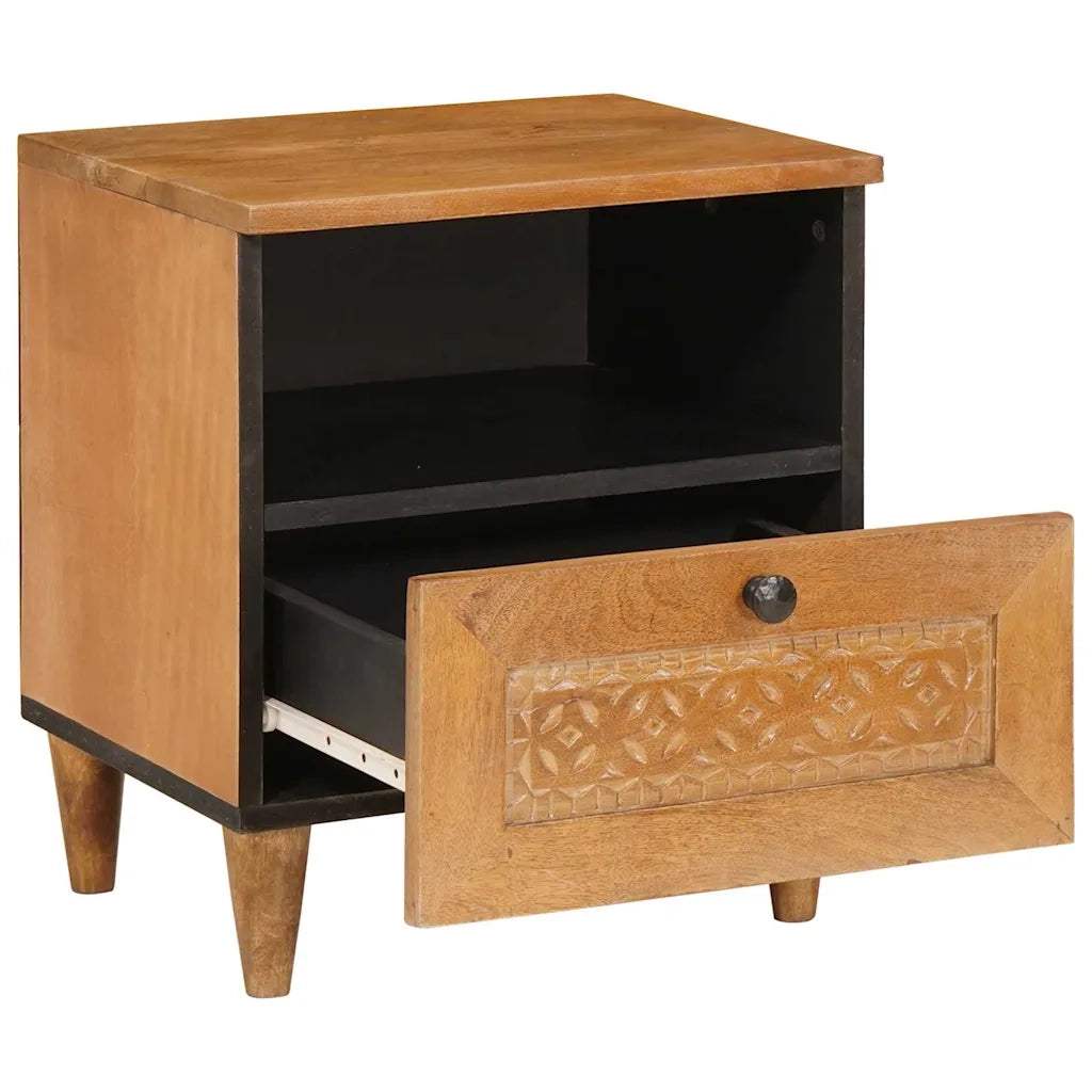 Comodino | Armadio da Notte | Mobiletto da notte Marrone Chiaro 40 x 33 x 46 cm
