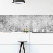 Adesivo Tecnico da Cucina Lavabile e Certificato Ignifugo Paraschizzi Cemento 190x60