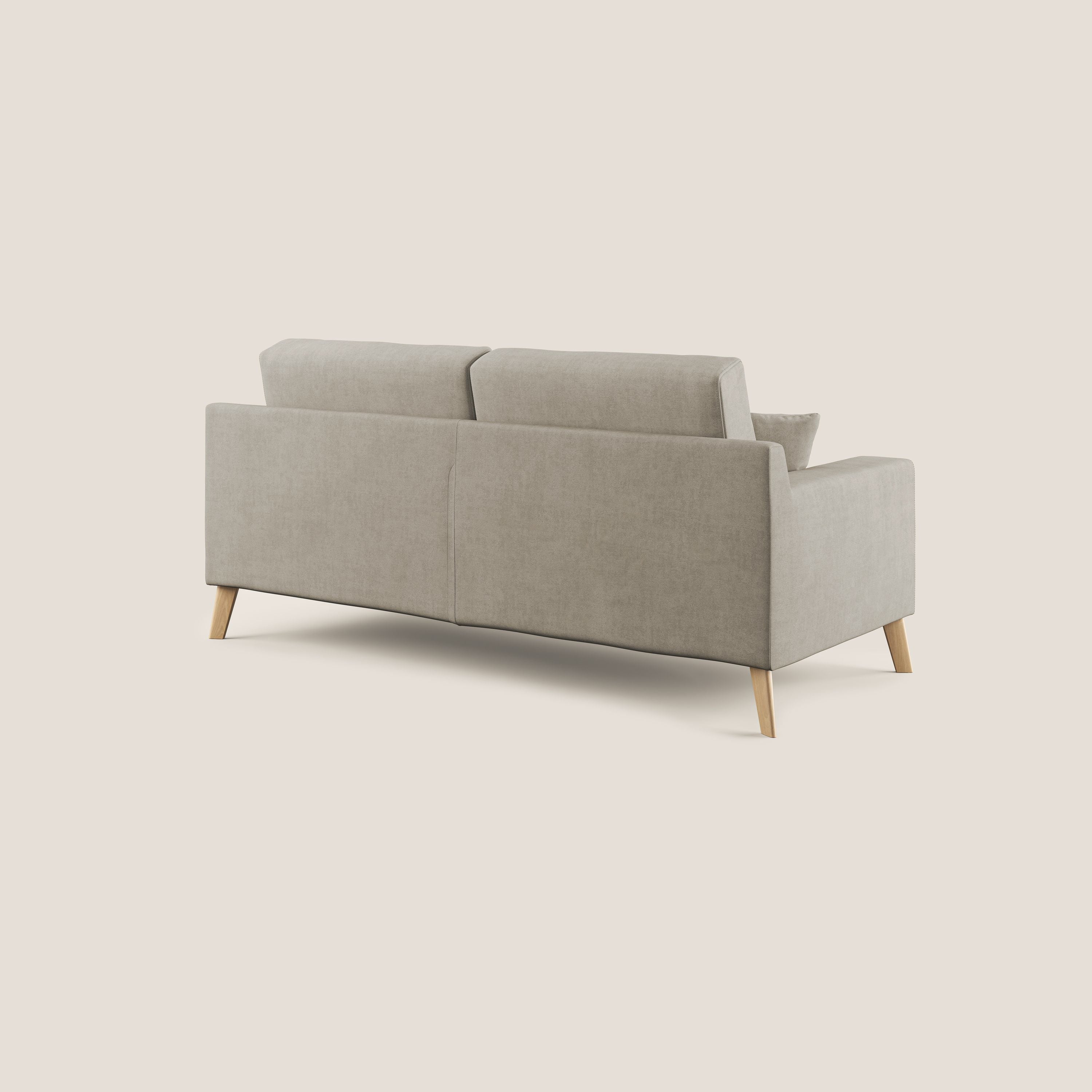 Divano 2 Posti 146x95x91 cm in Tessuto Panna
