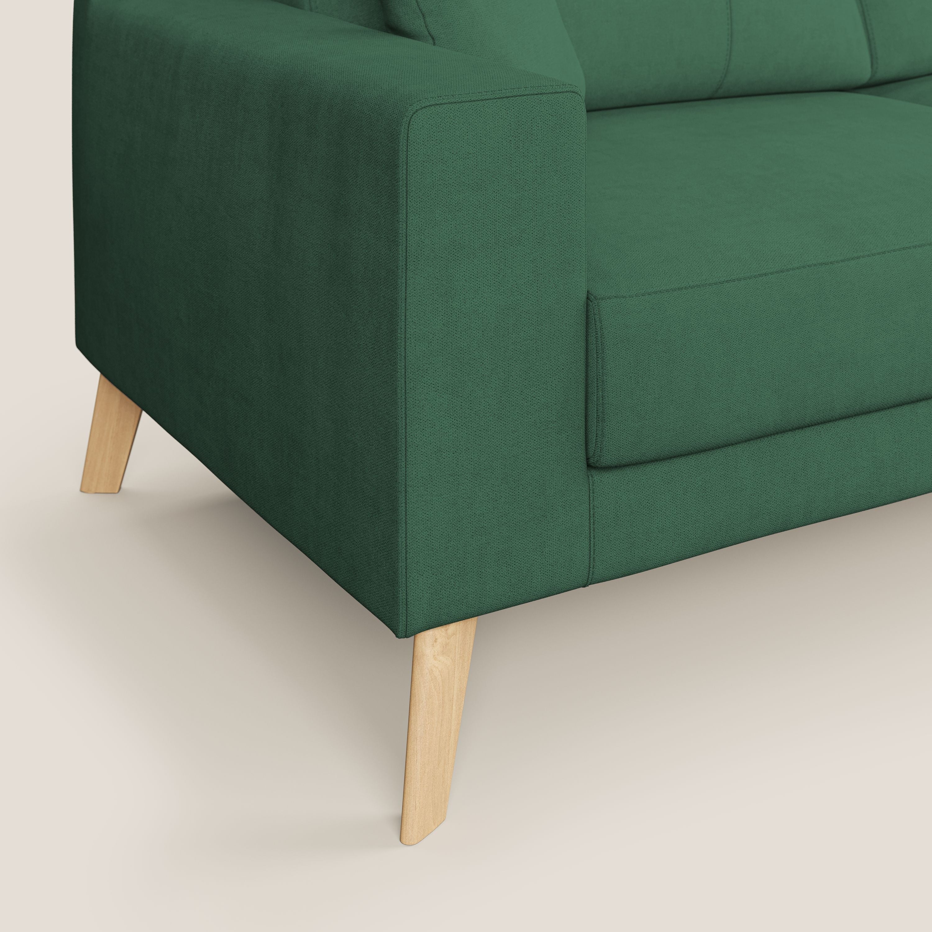 Divano 2 Posti 146x95x91 cm in Tessuto Verde