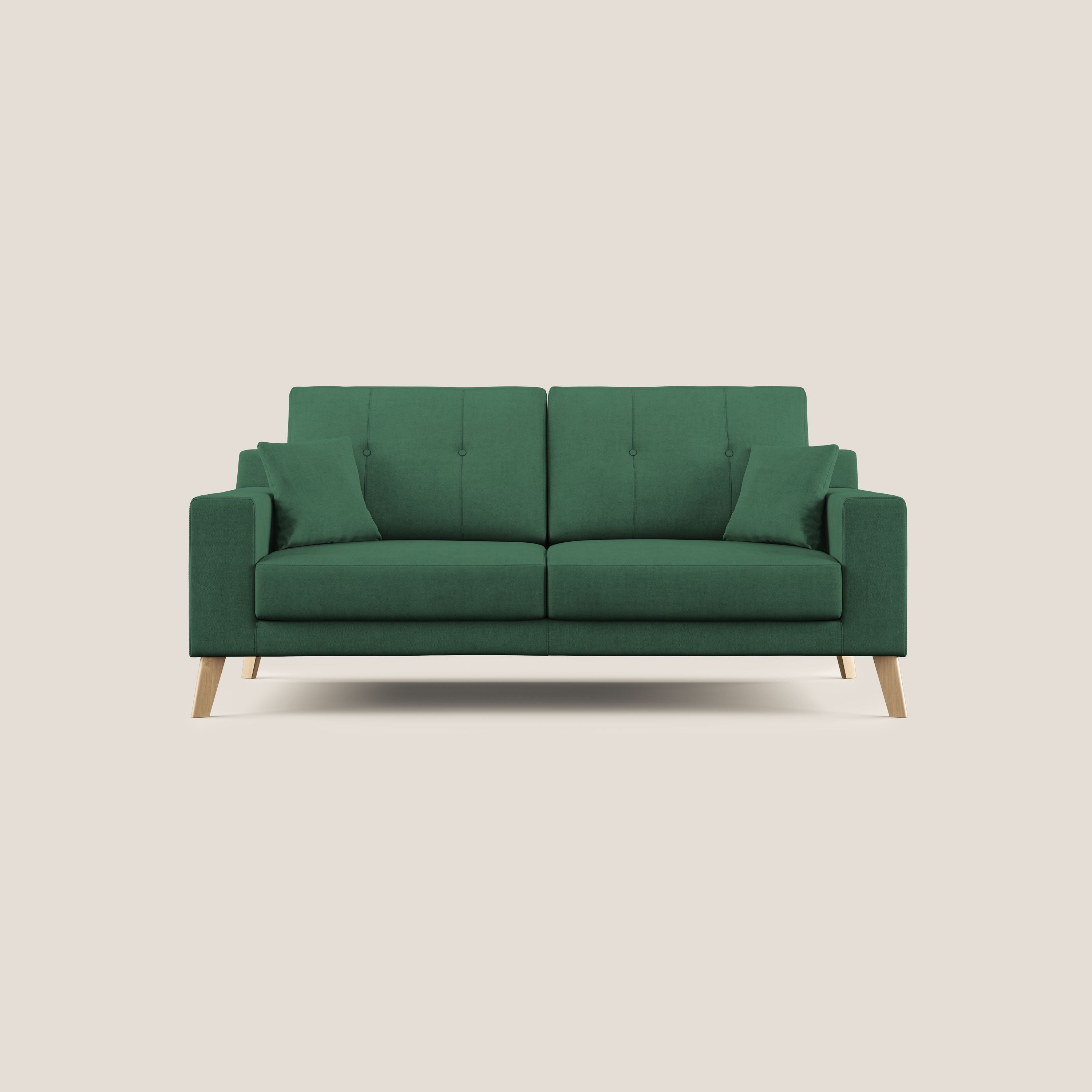 Divano 2 Posti 146x95x91 cm in Tessuto Verde