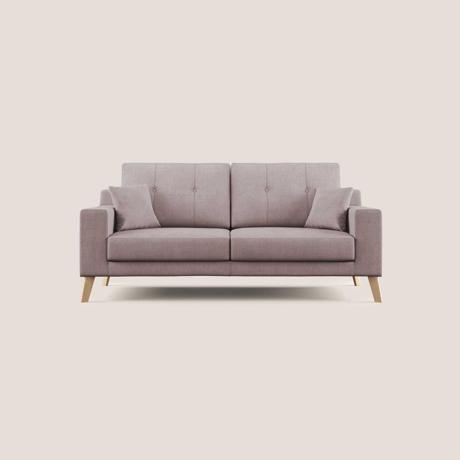 Divano 2 Posti 146x95x91 cm in Tessuto Rosa
