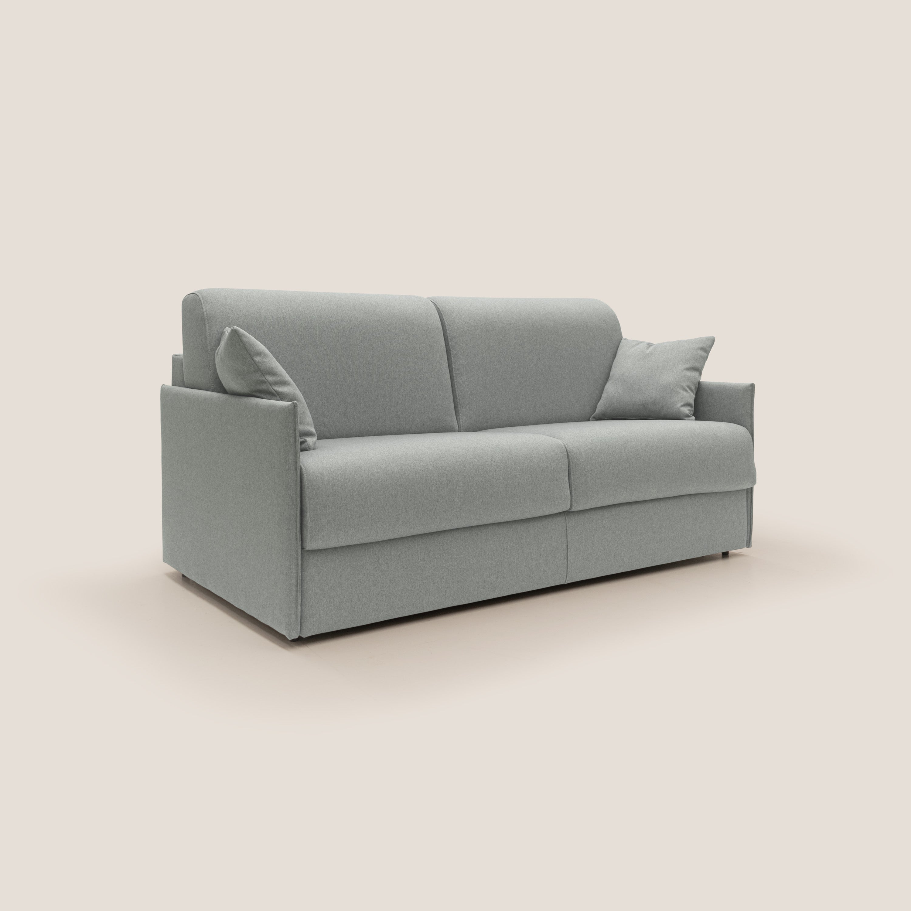 Divano Letto 2 Posti 169x90x96 cm in Tessuto Grigio