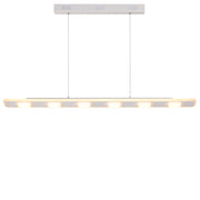 Sospensione Lineare Alchemy Led Integrati 88W Dimmerabile Alluminio Bianco