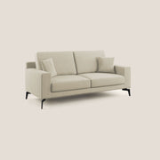 Divano 2 Posti 146x95x91 cm in Tessuto Panna