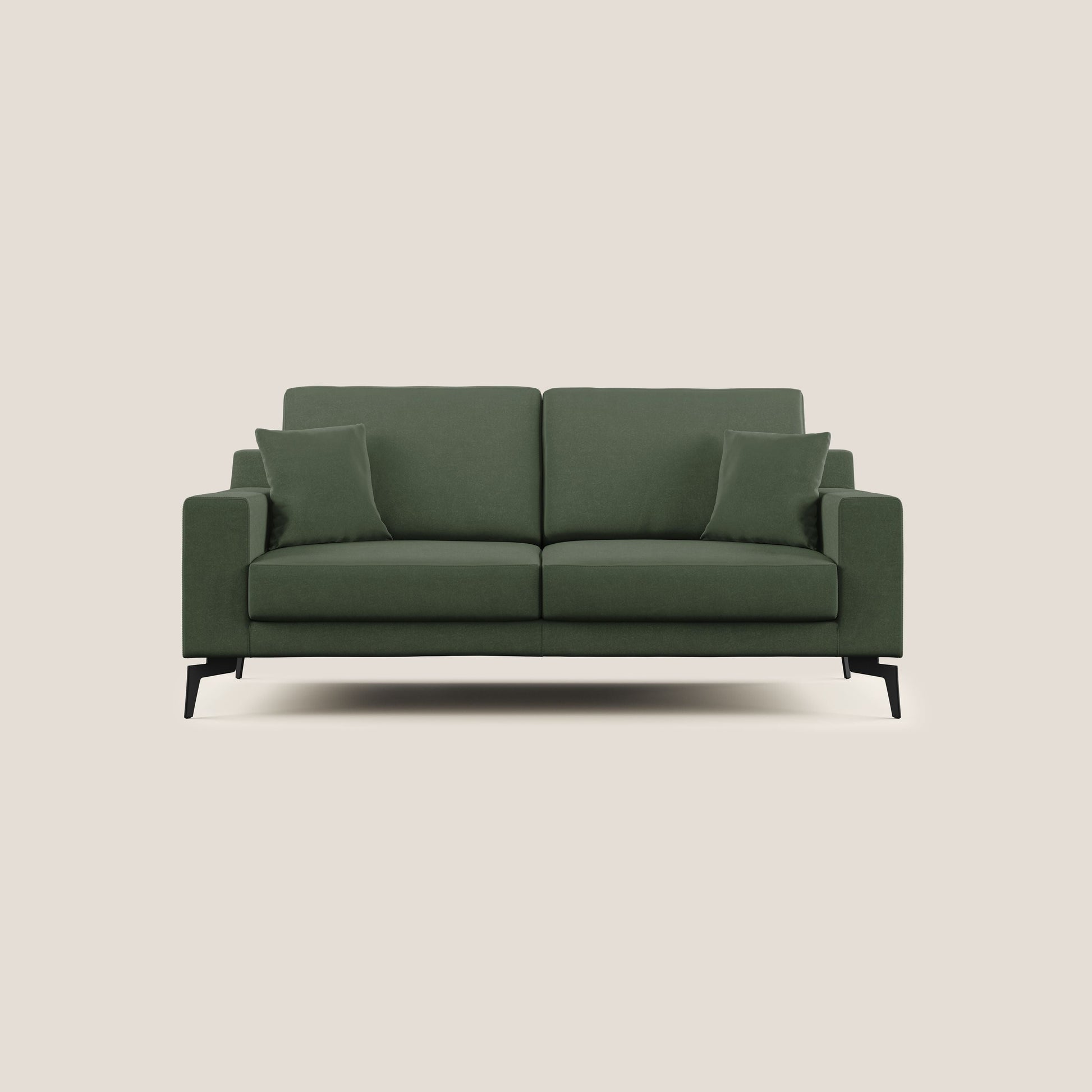 Divano 2 Posti 166x95x91 cm in Tessuto Verde