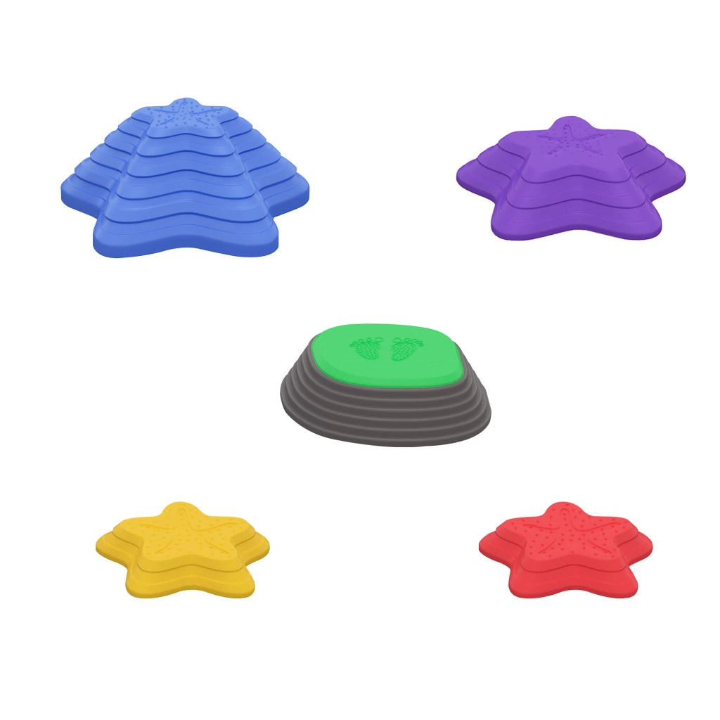 Set di pietre da gioco per bambini ¨C Minimal ¨C 5 pezzi, design stella marina, antiscivolo, 80 kg
