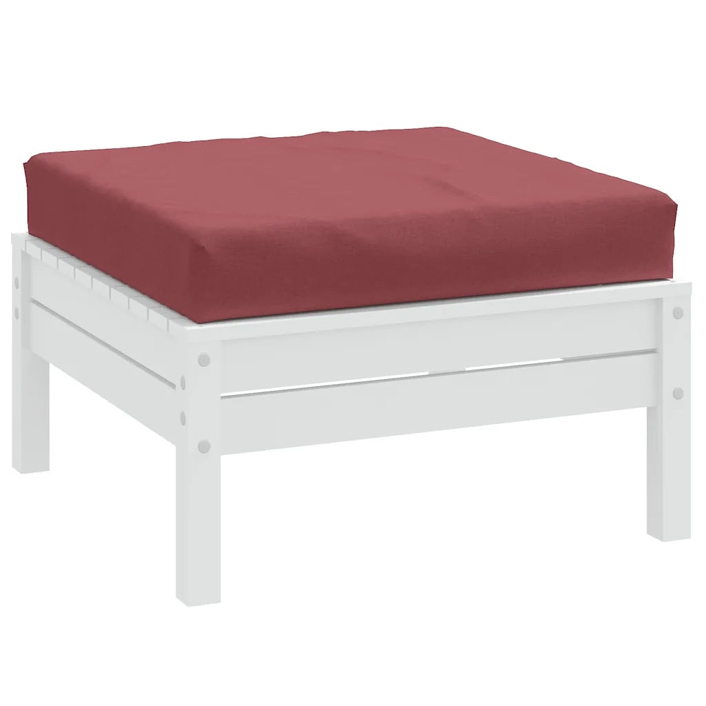 Cuscino per Pallet Rosso Vino Mélange 60x60x9,5 cm in Tessuto 4002672
