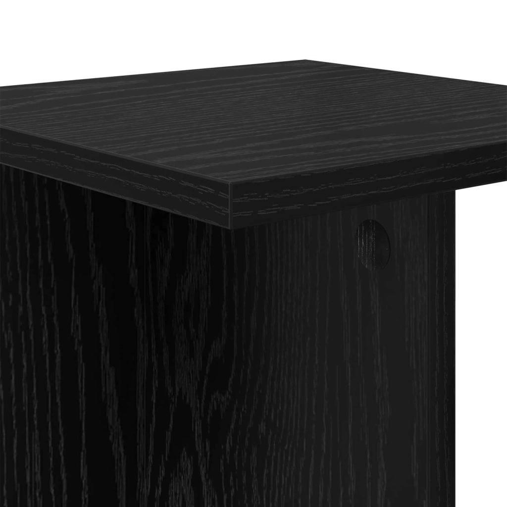 Supporto per piante | Sostegno per piante Rovere Nero 25 x 25,5 x 100,5 cm