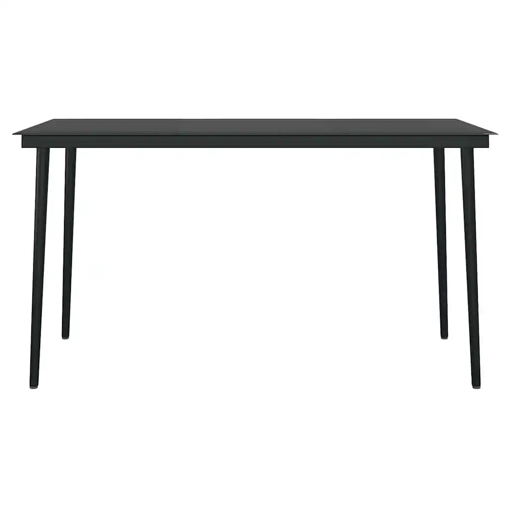 Set da Pranzo da Giardino con Cuscini 5 pz | Set Salotto da Giardino Polyrattan Vetro