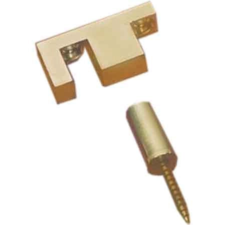 CRICCHETTO FERMAPORTE 20x10 mm - Ottone lucido - 5 pezzi