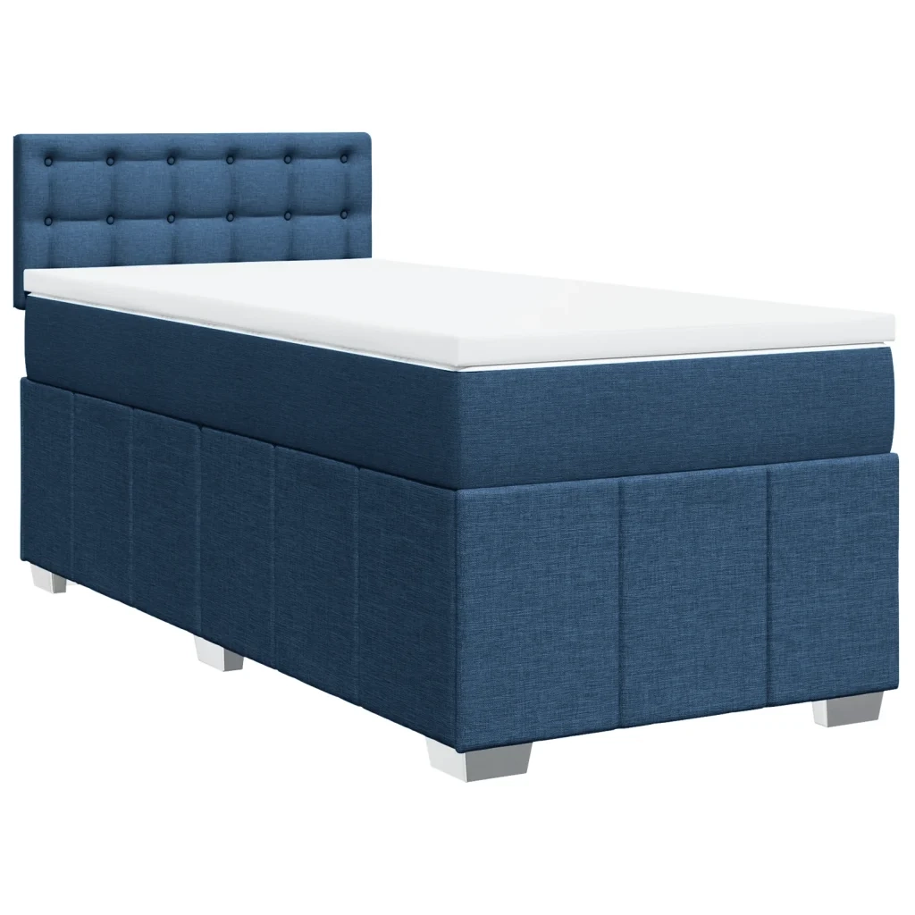 Giroletto a Molle con Materasso Blu 90x200 cm inTessuto 3286971