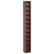 Libreria per CD e DVD ¨C zephmum ¨C marrone 21x20x175 cm