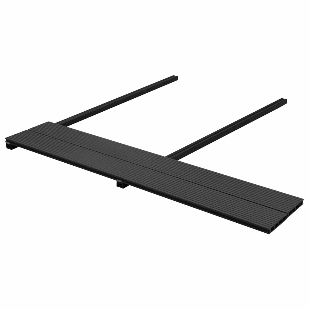 Pavimento da Deck 4 pcs Antracite WPC 42046666
