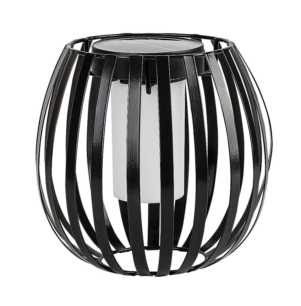 Lampada tavolo solare esterna industrial nera IP44 Savoca Rabalux