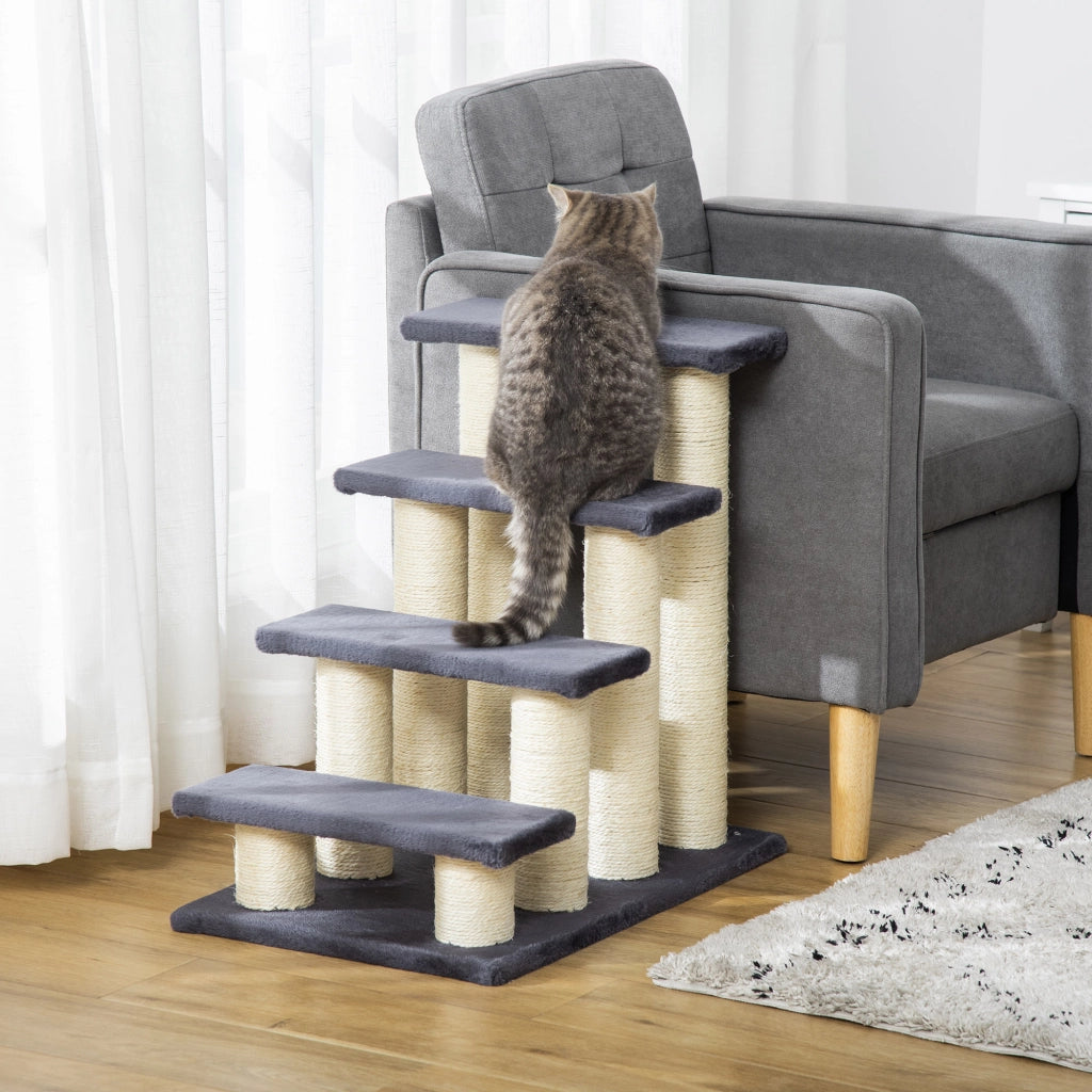 Scala per Gatti e Cani ¨C Minimal ¨C Grigio 60x42x61 cm