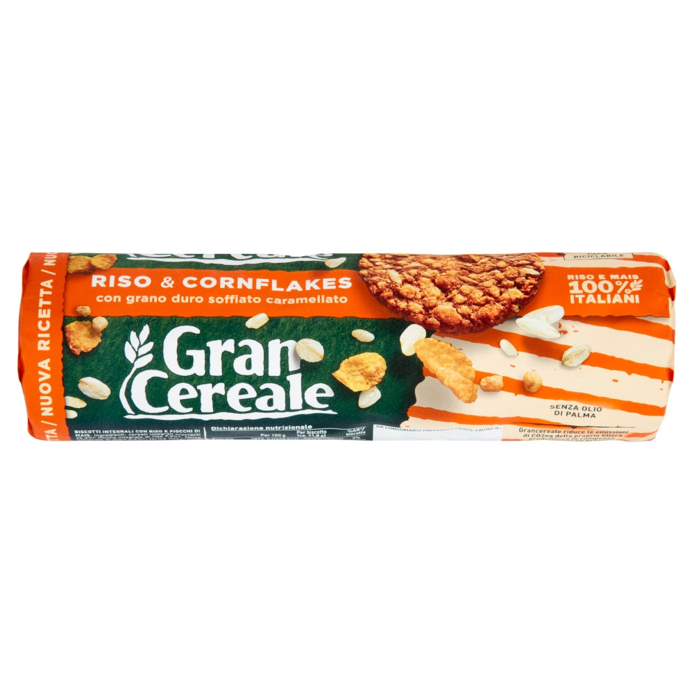 Barilla gran cereale biscotto croccante con riso e cornflakes 230 grammi