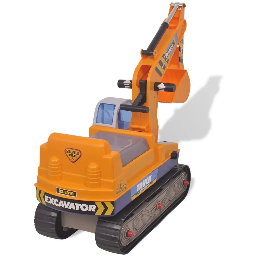 Escavatore Cavalcabile in Plastica Giallo 100089
