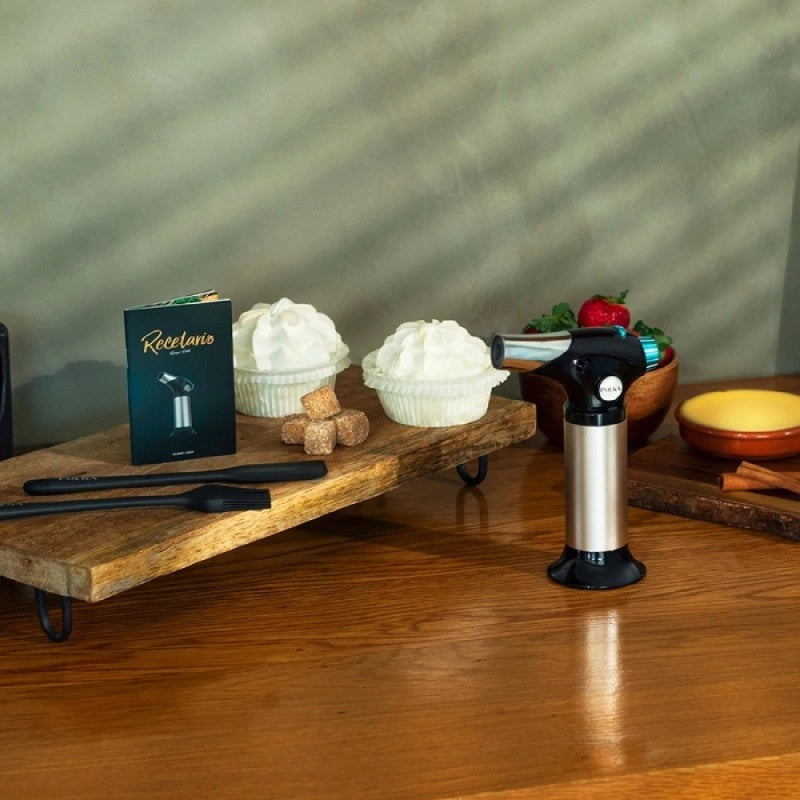 CECOTEC 03184 - Cannello da cucina Polka Flame-Cook 1000 Steel