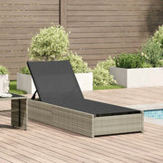 Lettino da sole Beige 200.5 x 70 x 75 cm polyrattan 42004127