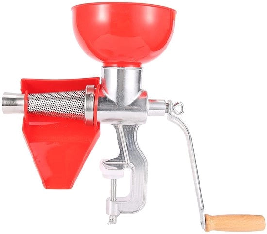 Sapextractor manuale - Costruito con una lega di alluminio spessa - Colore arancione - Utensili da cucina - Adatto per frutta e verdura