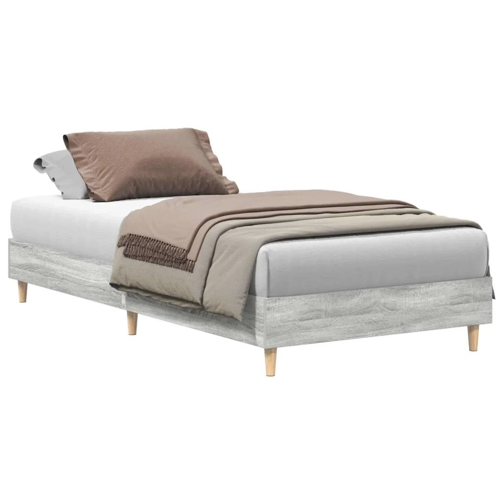 Struttura del letto Grigio Sonoma 203 x 93 x 25 cm 861053