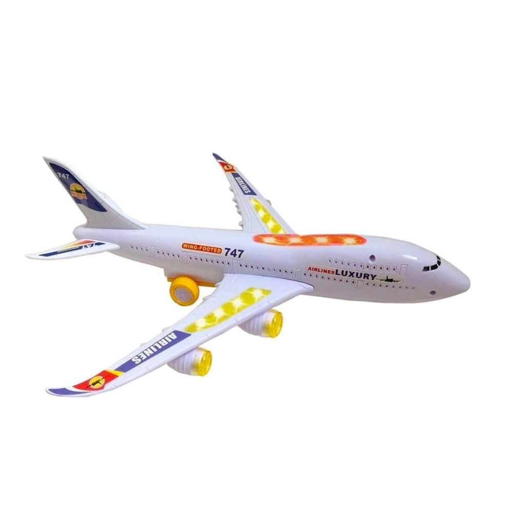 Trade Shop - Aereo Giocattolo Per Bambini 3+ Con Suoni E Luci Realistici Movimento Mistero -