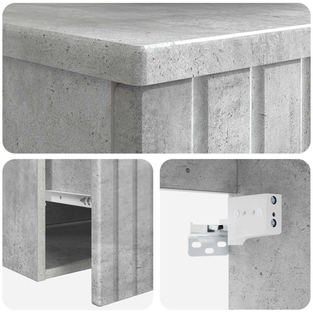 Mobile Lavabo | Armadio Lavabo da parete Grigio Cemento 49 x 41 x 63 cm