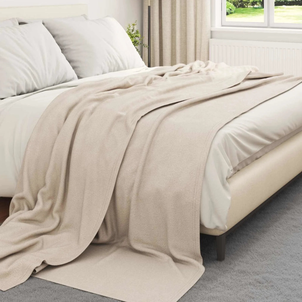 Coperte da Pile 24 pcs Beige 270 x 240 cm Panno