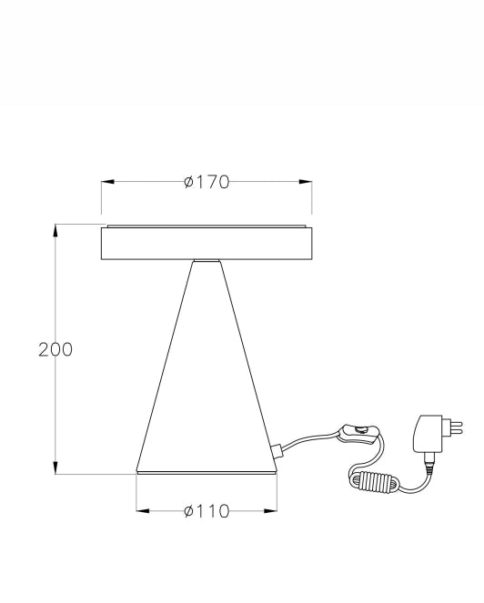 Lampada da Tavolo LED Fabas Luce Neutra 8W 750lm 3000K, Struttura Metallo e Metacrilato con Regolazione a Tocco, Colore Bianco - Fabas Luce