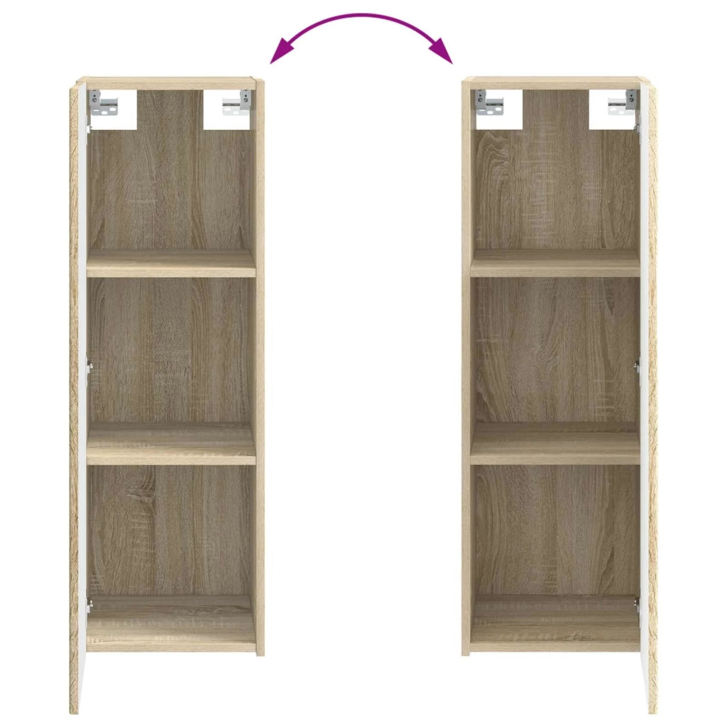 Set di mobili per il bagno 2 pz Rovere Sonoma 3406095