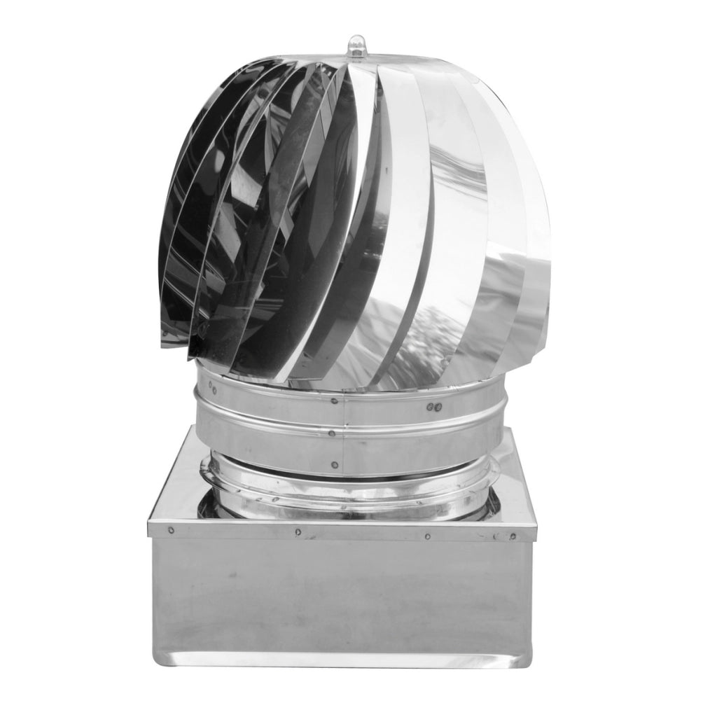 TIRAFUMI BASE QUADRA ACCIAIO INOX- 370x370- DK- pezzi 1