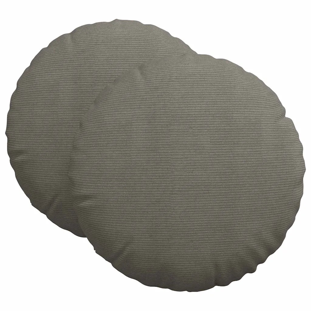 Cuscini per Seduta 2 pcs Grigio chiaro Ø60 x 21 cm 42014223