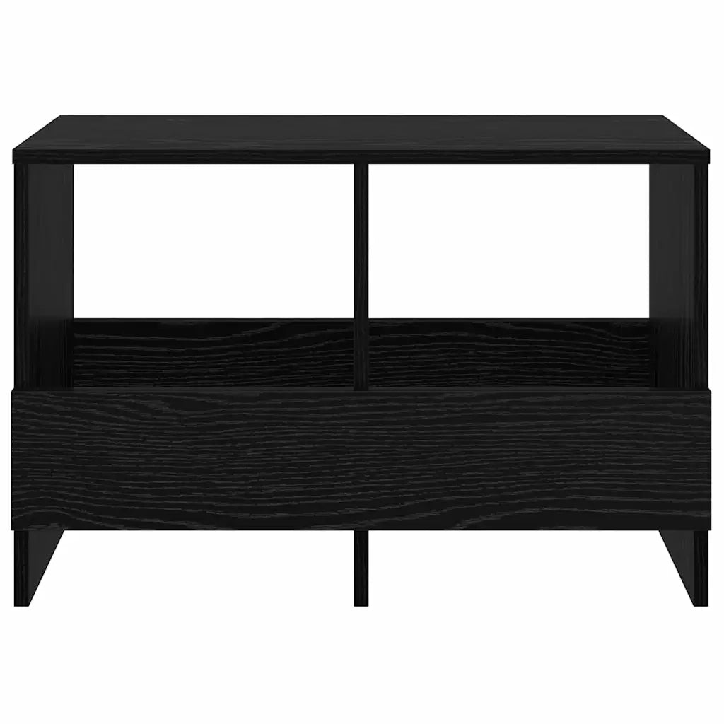 Scaffale per riviste Rovere Nero 68,5 x 30 x 45 cm 890985