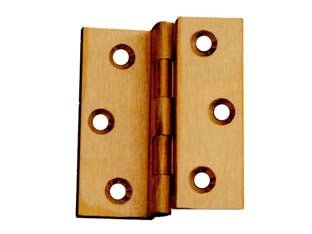 CERNIERE OTTONE FRESATE DOPPIE ZANCATE- - mm.40x35 - 24 pezzi