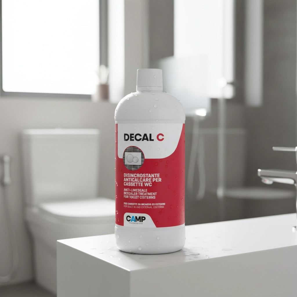 Kit 3 pezzi decal c trattamento disincrostante anticalcare per wc 1 litro