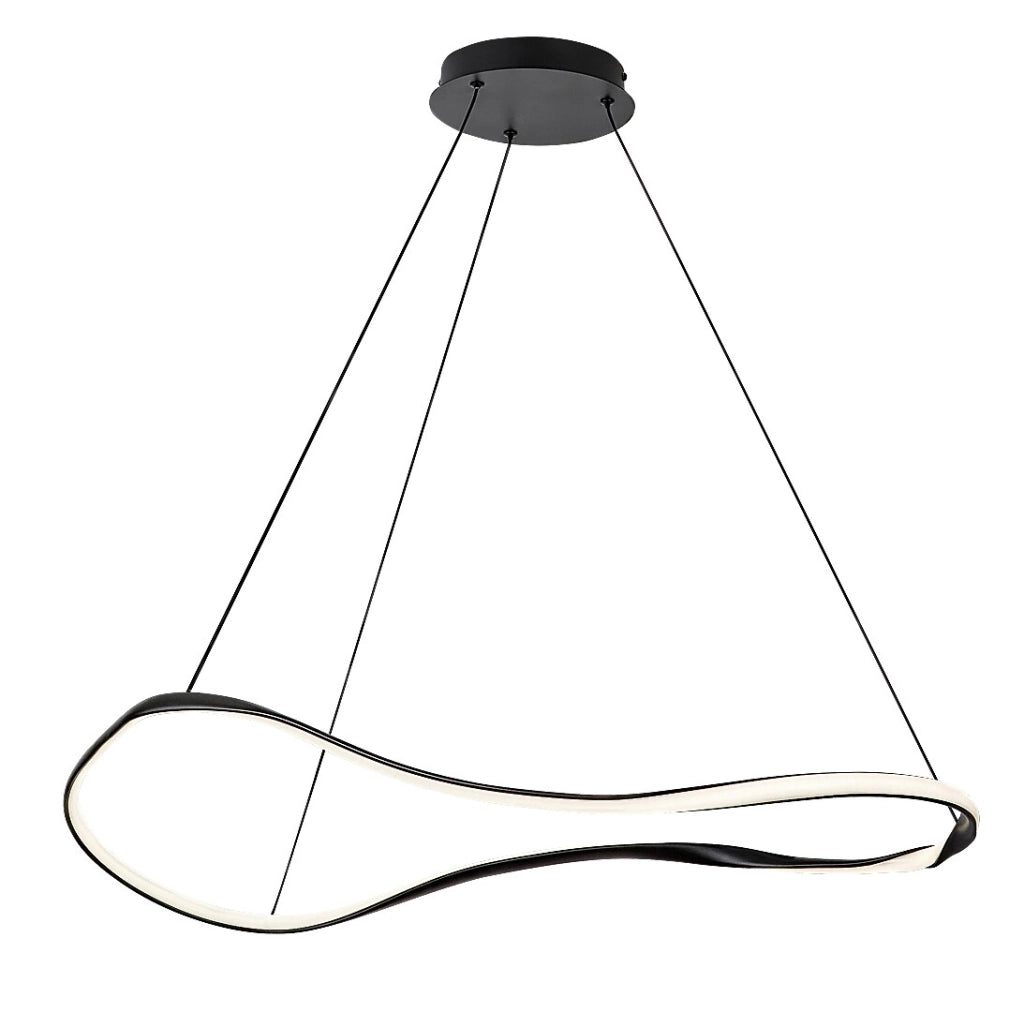 Lampada a sospensione Rabalux Mirossi LED 40W Ø81 nera