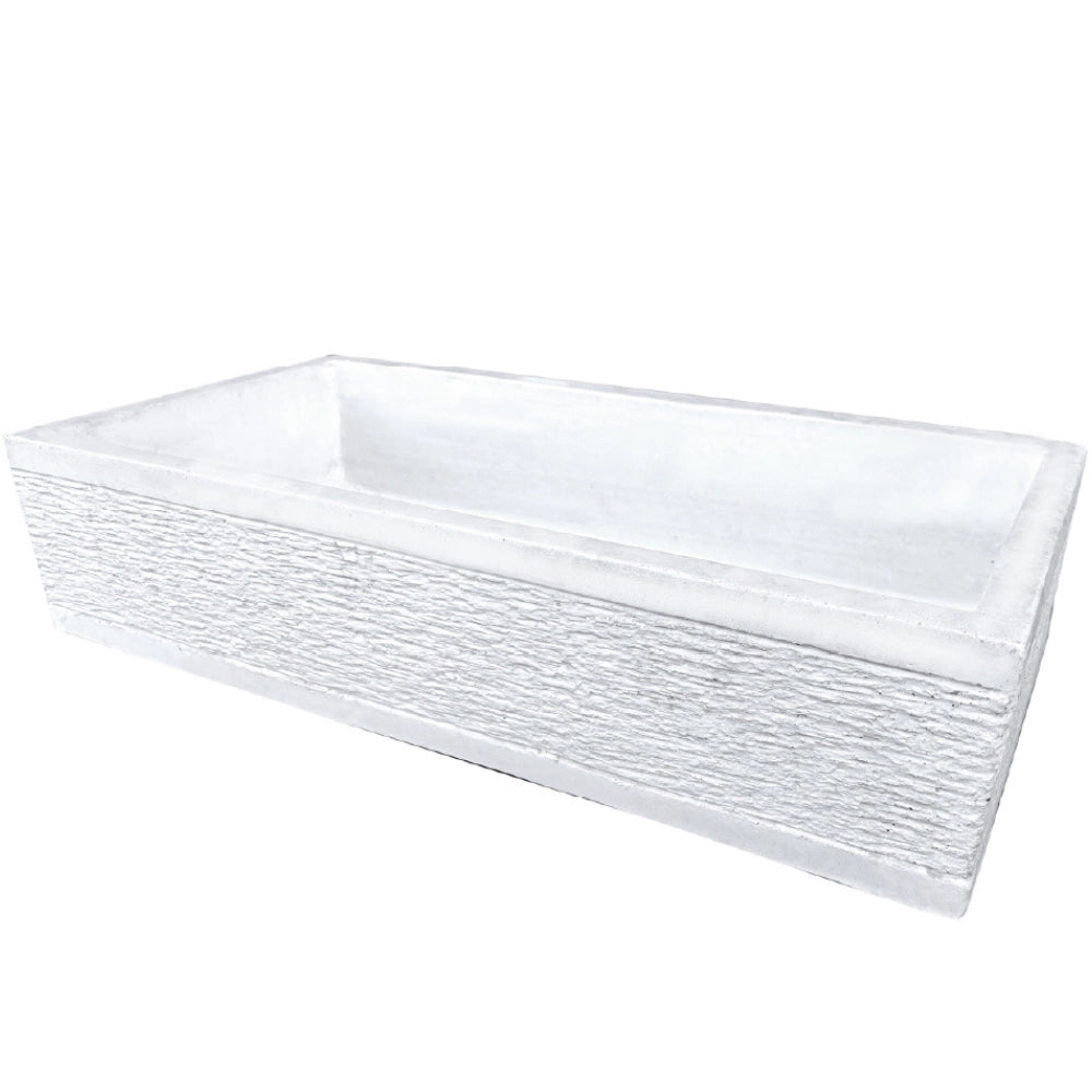 Pilozza serie grecale cemento calcestruzzo zigrinata l.70 x p.35 x h.16 cm