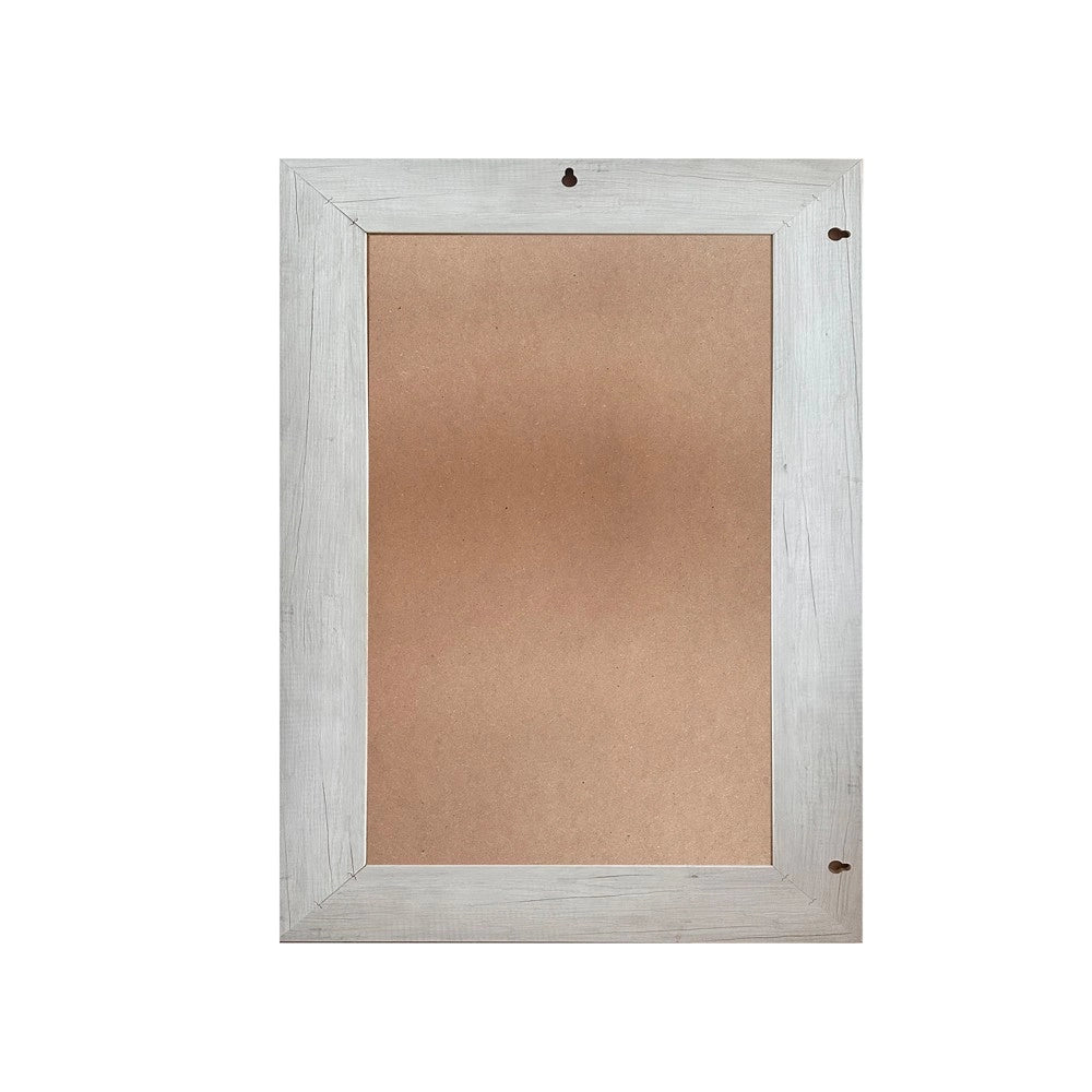 Specchiera Loto Rettangolare con Cornice quercia bianca 102x65 cm. – Eleganza Naturale per Ogni Ambiente