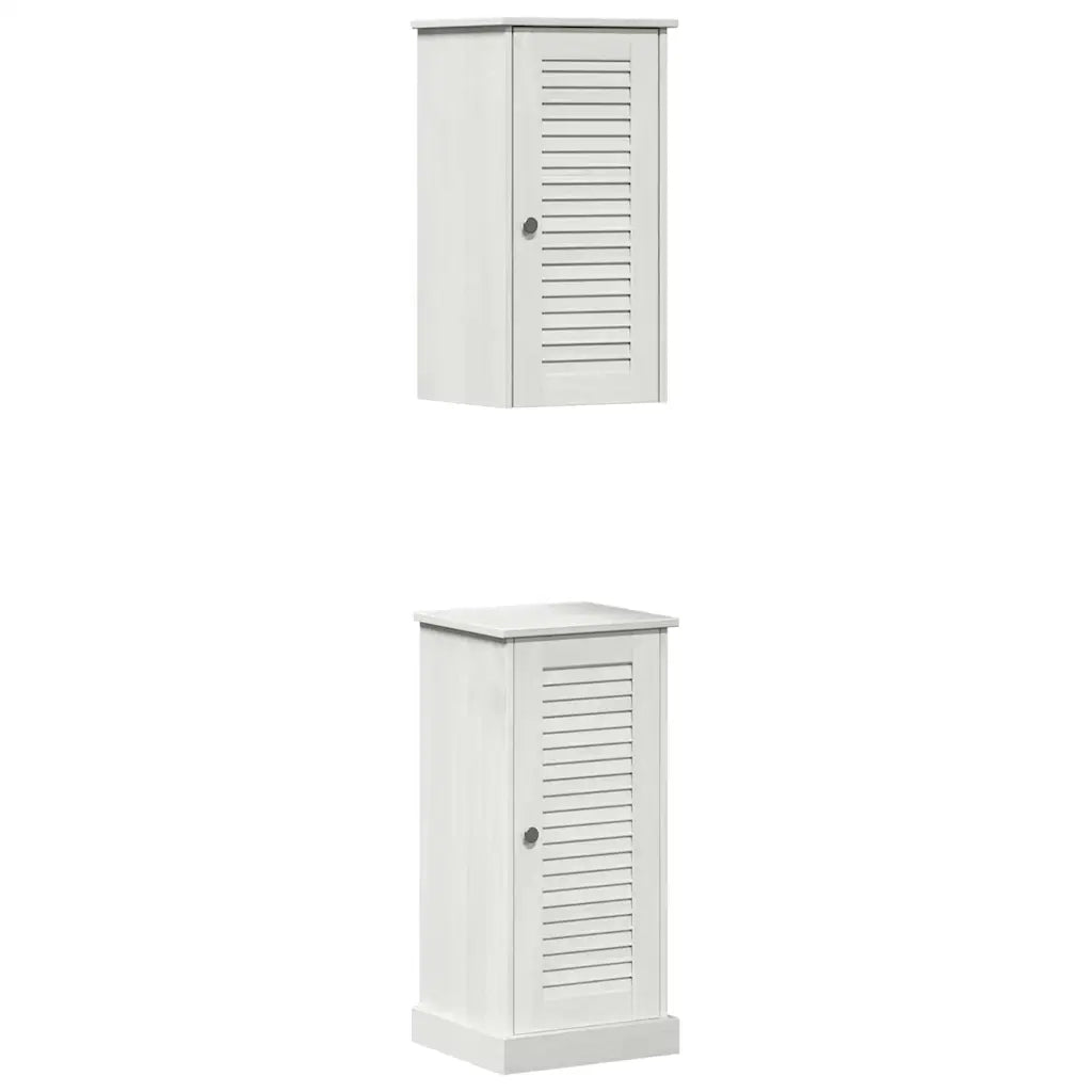 Set di mobili per il bagno VIGO 2 pcs Bianco e Bianco Antico 3328534