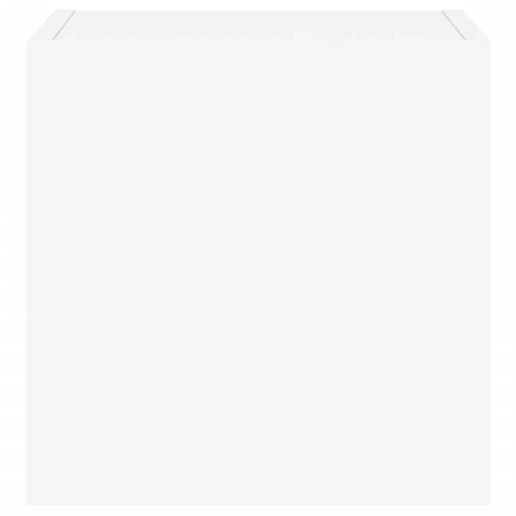 Mobile TV multimediale da parete mensola TV credenza mobile TV per sala da pranzo soggiorno camera da letto con luci LED 2 pezzi 30,5 x 35 x 30 cm bianco 02_0029095