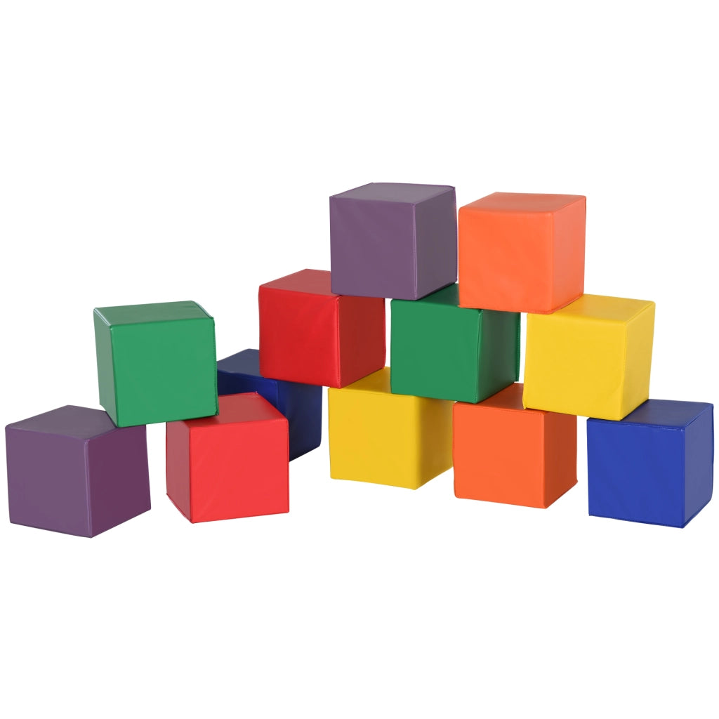 Blocchi da Costruzione Morbidi per Bambini ¨C Minimal ¨C Rosso e Giallo