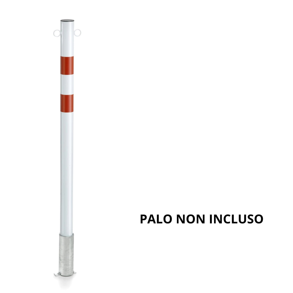 Andrys Bussola per Palo da 6cm da Cementare - Zincata Argento