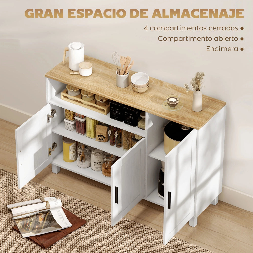 Armadio a 3 Ante con Ripiani Regolabili ¨C Minimal ¨C Bianco