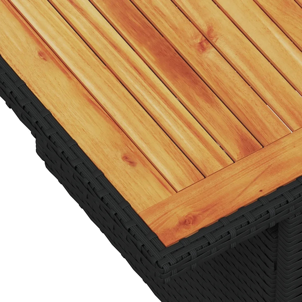 Set Divani da Giardino con Cuscini 7pz Nero Polyrattan 3327219