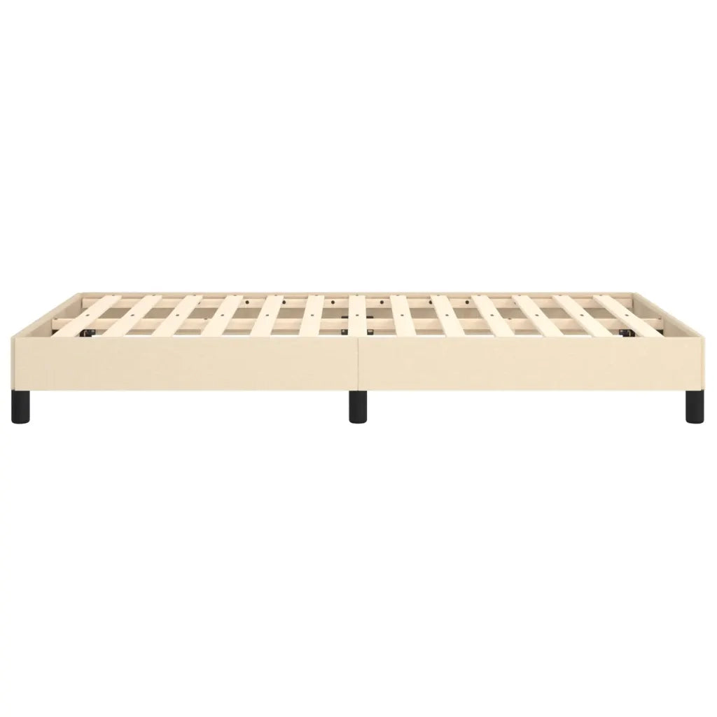 Letto matrimoniale | Letto per adulti | Giroletto senza Materasso Crema 120x190cm in Tessuto