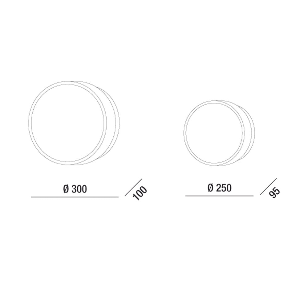 Hatton Plafoniera LED 27W 3000K Bianco in Policarbonato IP65 - Diametro 31 cm - Design Moderno ed Efficienza Energetica - Codice 3206-65-102