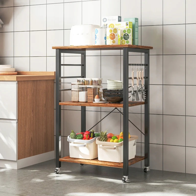 Armadietto mobile da 60x40x89 cm, colore marrone, pratico e funzionale.