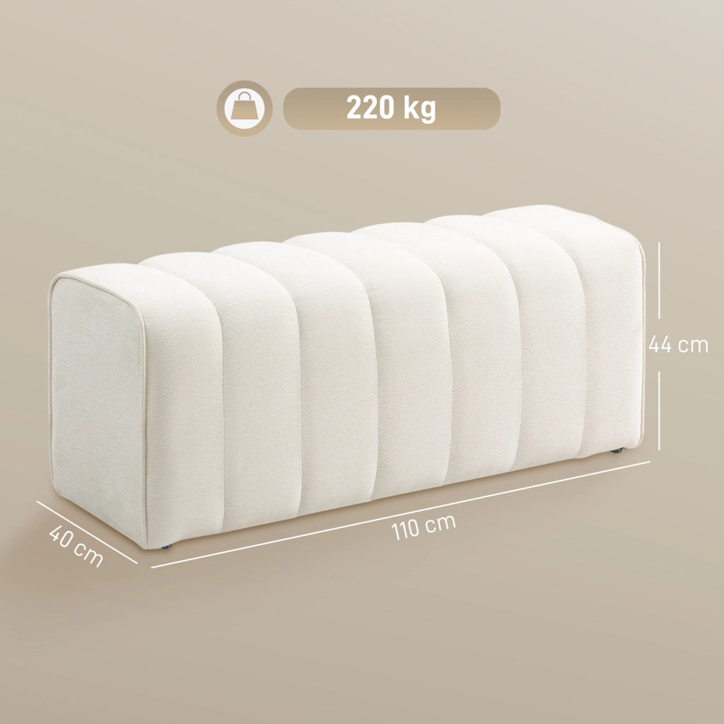 Divano letto 2 posti ¨C zephmum ¨C crema, tessuto, 90x200